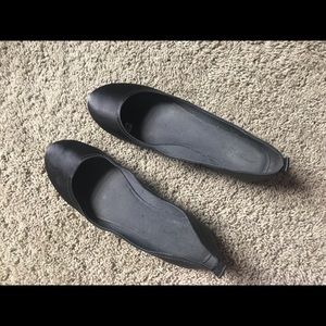 AE Grey Silk Flats
